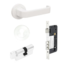 Zanda Streamline Door Lever — Entrance Set 70mm Cylinder (Key/Turn)