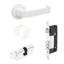 Zanda Streamline Door Lever — Entrance Set 70mm Cylinder (Key/Turn) - primehardware
