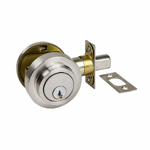 Zanda Round Slimline Deadbolt Double Cylinder - primehardware
