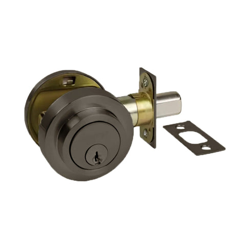 Zanda Round Slimline Deadbolt Double Cylinder - primehardware