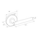 Zanda Baxter Door Lever — Passage Set - primehardware