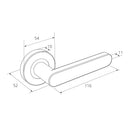 Zanda Duke Door Lever — Entrance Set 60mm Cylinder (Key/Turn) - primehardware
