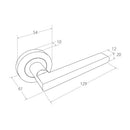 Zanda Epic Door Lever — Entrance Set 70mm Cylinder (Key/Turn) - primehardware