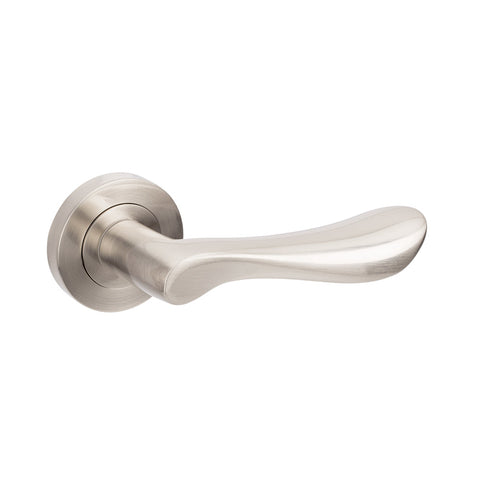 Zanda Juno Door Lever — Entrance Set Cylinder (60mm Key/Turn) - primehardware
