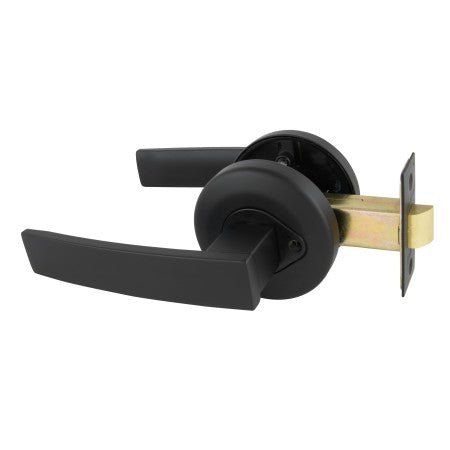 Gainsborough Neue Angular Privacy Smooth Round Matte Black 1915ANGAMB