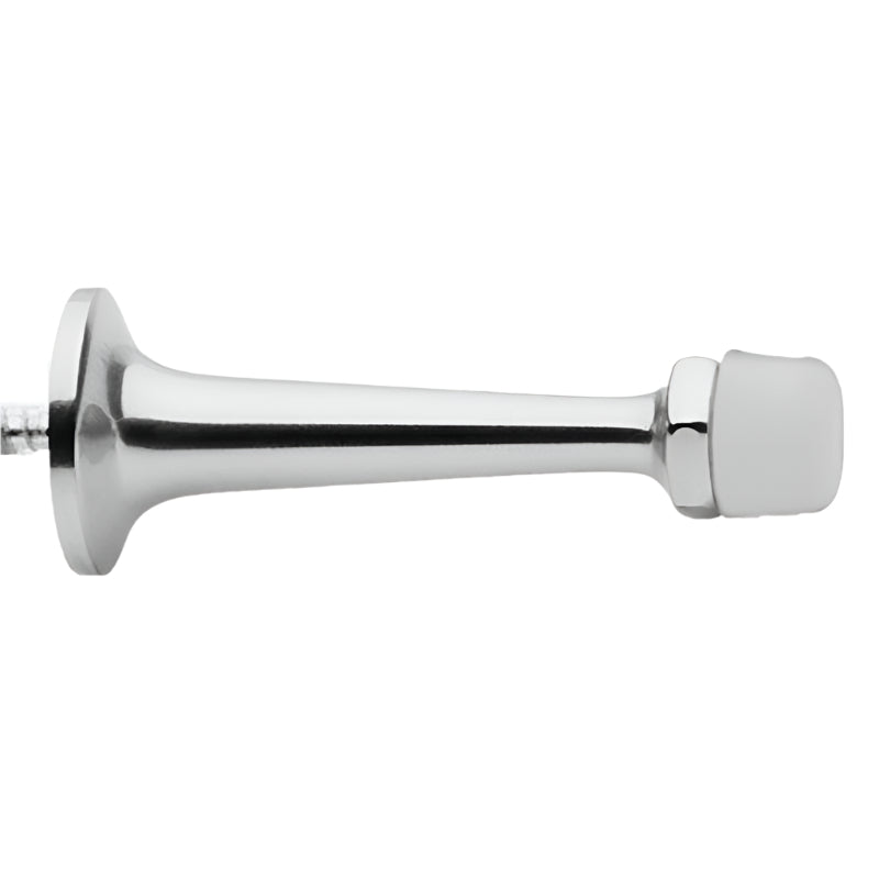 Gainsborough Wall Stop Rubber Buffer 75mm Satin Chrome 6203SC - primehardware