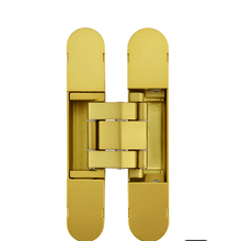 Superior Brass Concealed Hinge Finish Satin Brass 140x28mm