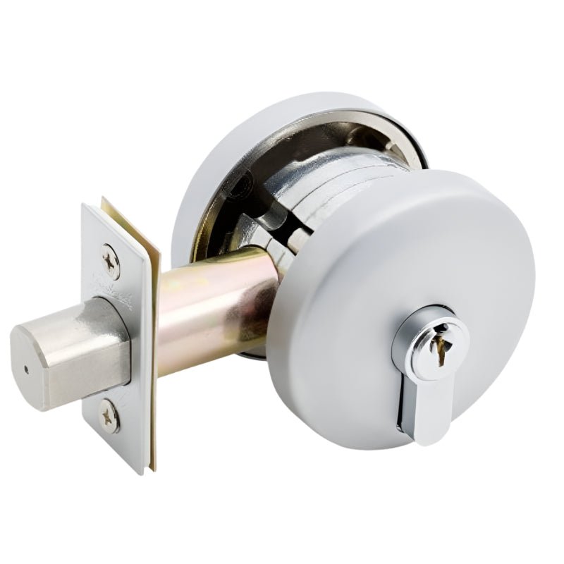 Gainsborough Neue Double Cyclinder Smooth Round Deadbolt Satin Chrome 1951SMSC