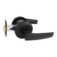 Gainsborough Neue Aurora Lever Passage Set Smooth Round Matte Black 1905AURAMB