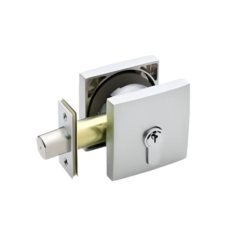 Gainsborough Neue Single Cyclinder Deadbolt Smooth Square Satin Chrome 1846SMSCK