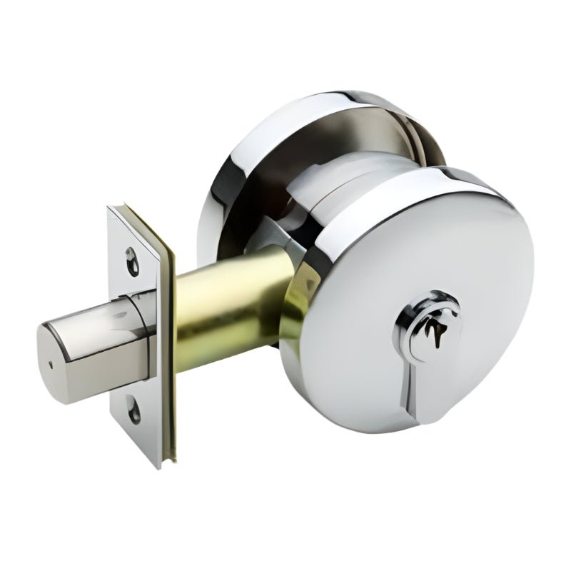 Gainsborough Neue Double Cyclinder Smooth Round Deadbolt Bright Chrome 1951SMBCK - primehardware