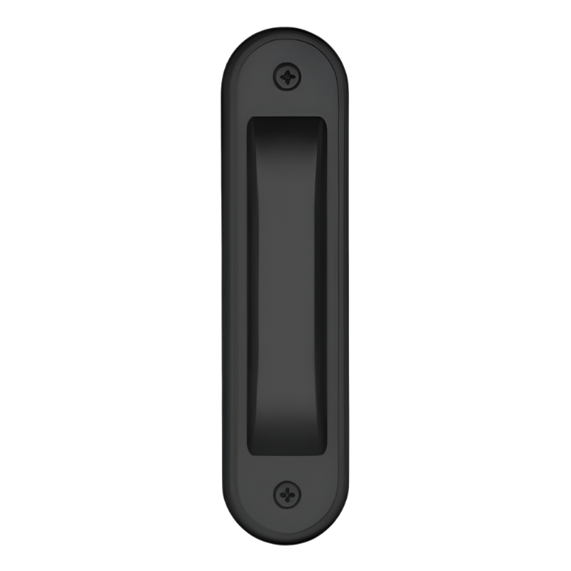 Gainsborough Flush Pull Radius Corner Matte Black 390MBC - primehardware
