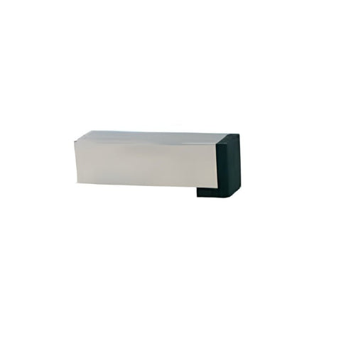 Gainsborough Floor Wall Stop Square Pillar 80mm Satin Chrome 6211SC - primehardware