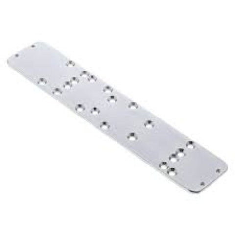 Lockwood Flat Slide Rail Mounting Plate to Suite 2615 & 2616 Silver FD2616 - 103SIL - primehardware