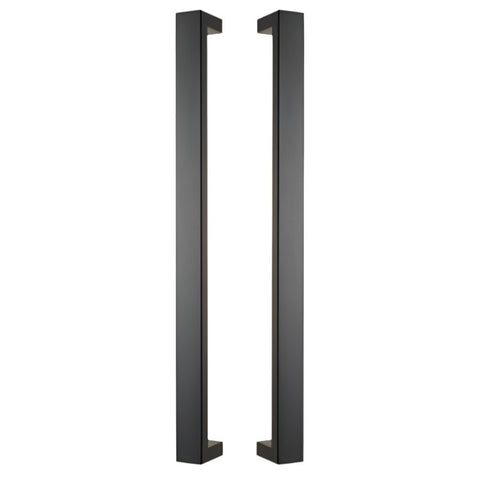 Gainsborough Oblong 600mm Pull Handle Dual Pack Set Matte Black OBL600PHMB - primehardware