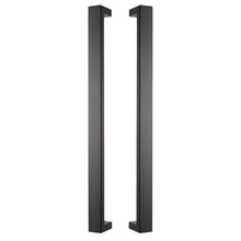 Gainsborough Oblong 600mm Pull Handle Dual Pack Set Matte Black OBL600PHMB