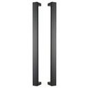 Gainsborough Oblong 600mm Pull Handle Dual Pack Set Matte Black OBL600PHMB - primehardware