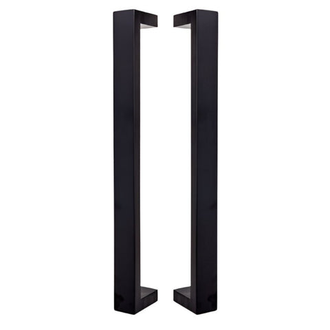 Gainsborough Oblong 450mm Pull Handle Dual Pack Set Matte Black OBL450PHMB - primehardware