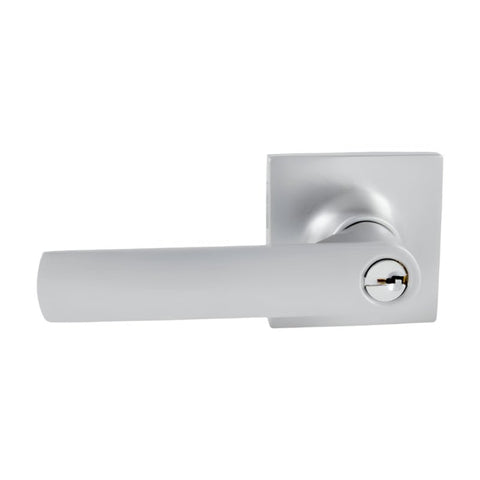 Gainsborough TradePro Bela Square Entrance Key In Lever Set Satin Chrome 1440PROSQBELSCK - primehardware