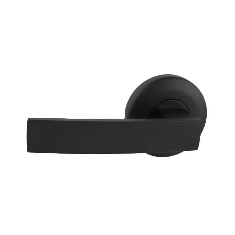 Gainsborough Neue Angular Passage Smooth Round Matte Black 1905ANGAMB - primehardware