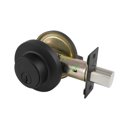 Gainsborough TradePro Cass Single Cylinder Deadbolt Matte Black 1445PROCASMBK - primehardware