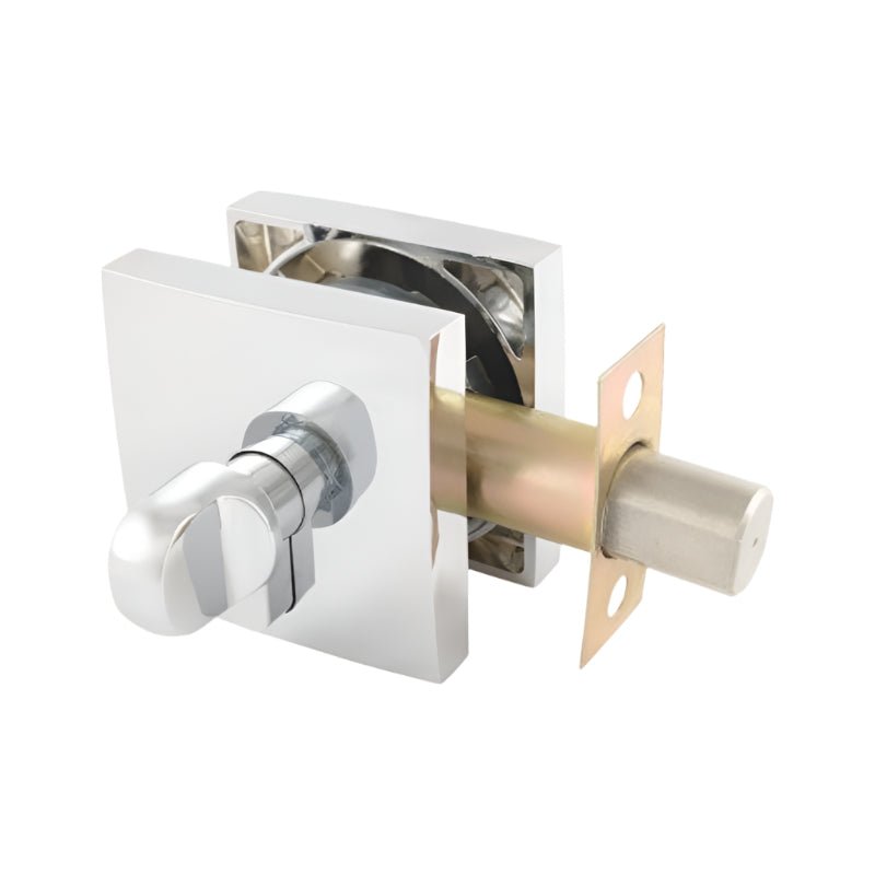 Gainsborough Neue Double Cyclinder Deadbolt Smooth Square Bright Chrome 1851SMBC