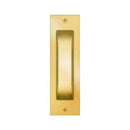 Gainsborough Rectangular Flush Pull Satin Brass - primehardware
