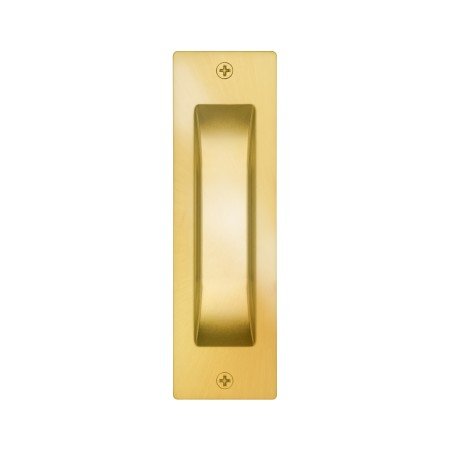 Gainsborough Rectangular Flush Pull Satin Brass - primehardware