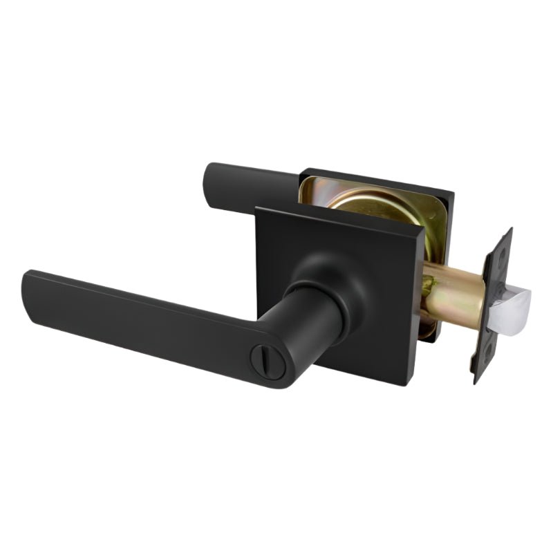 Gainsborough TradePro Bela Square Privacy Lever Set Matte Black 1410PROSQBELMB