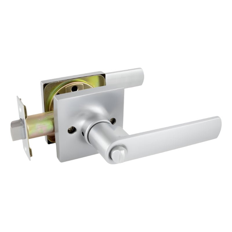 Gainsborough TradePro Bela Square Entrance Key In Lever Set Satin Chrome 1440PROSQBELSC