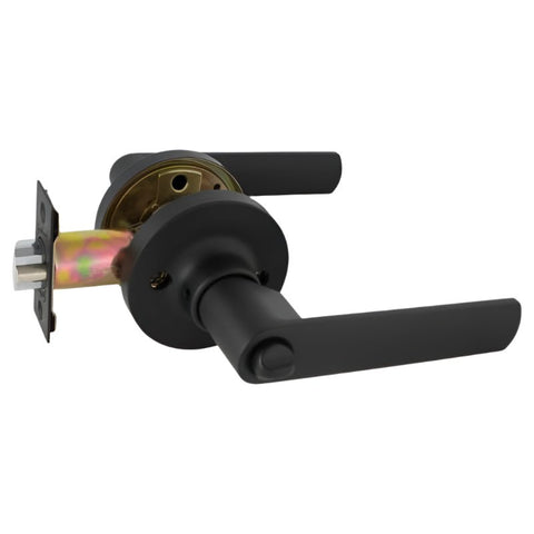 Gainsborough TradePro Bela Entrance Key In Lever Set Matte Black 1440PROBELMBK - primehardware