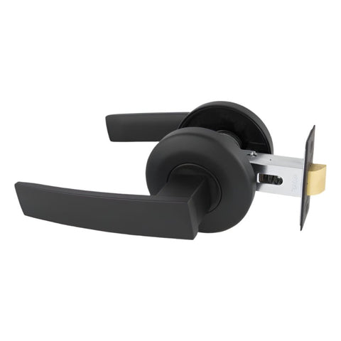 Gainsborough Neue Angular Passage Smooth Round Matte Black 1905ANGAMB - primehardware