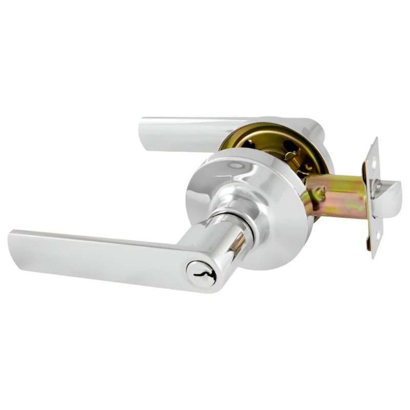 Gainsborough TradePro Bela Entrance Key In Lever Set Bright Chrome 1440PROBELBCK