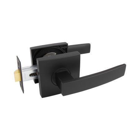 Gainsborough Neue Angular Passage Smooth Square Matte Black 1805ANGAMB - primehardware