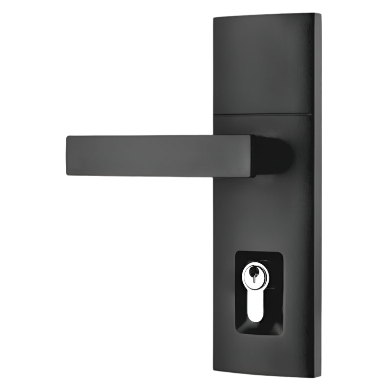 Gainsborough Trilock Contemporary Angular Double Cyclinder Matte Black 8901ANGMBK