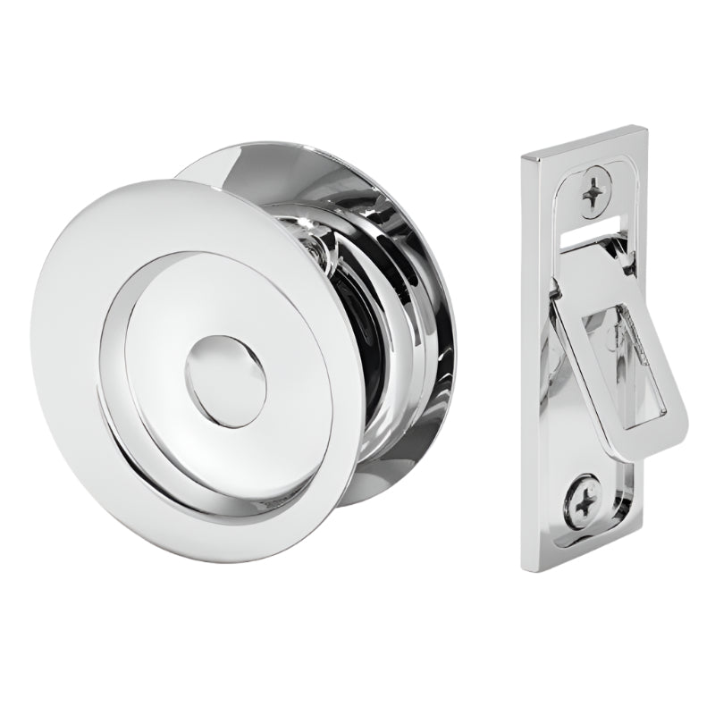 Gainsborough Passage Sliding Cavity Set Circular Bright Chrome 396BCS - primehardware