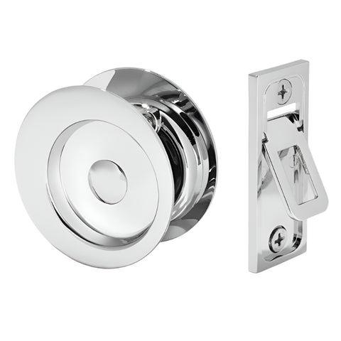 Gainsborough Passage Sliding Cavity Set Circular Bright Chrome 396BCS - primehardware