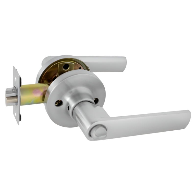 Gainsborough TradePro Bela Entrance Key In Lever Set Satin Chrome 1440PROBELSC