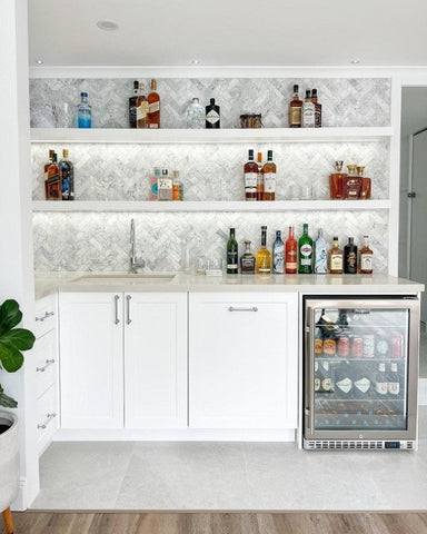 Zanda Mayfair Cabinet Handle Satin Brass & Chrome Polish - primehardware