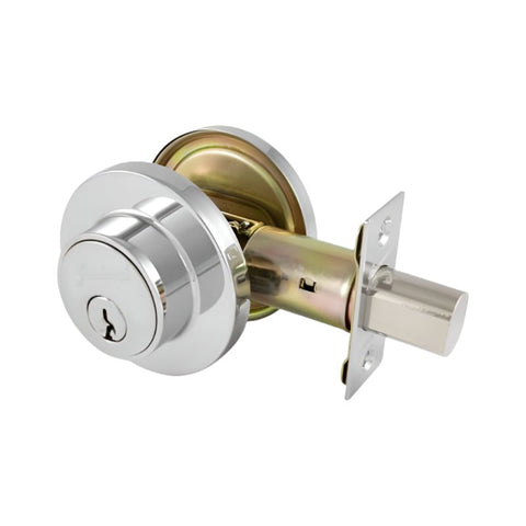Gainsborough TradePro Cass Single Cylinder Deadbolt Bright Chrome 1445PROCASBCK - primehardware