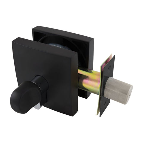 Gainsborough Neue Single Cyclinder Deadbolt Smooth Square Matte Black 1846SMMBK - primehardware