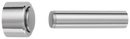 Iver Pencil Magnetic Door Stop | Concealed Fix | 5 Finishes - Polished Chrome