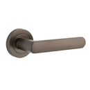 Iver Osaka Door Lever Handle On Round Rose - primehardware