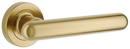 Iver Puerto Door Lever on Round Rose | Lever Set Only | 5 Finishes - Brushed Gold PVD