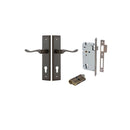 IVER Stirling Door Lever Handle On Stepped Backplate | Entrance Kit (Key/Key) | 8 Finishes - primehardware