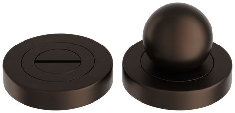 Iver Puerto Privacy Turn | Round Rose Concealed Fix | 5 Finishes - Signature Brass