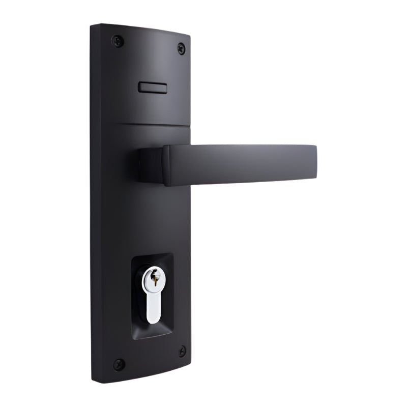 Gainsborough Trilock Contemporary Angular Double Cyclinder Matte Black 8901ANGMBK
