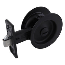 Gainsborough Privacy Sliding Cavity Set Circular Matte Black 395MBC