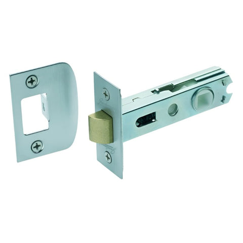 Gainsborough Tubular Latch D Strike Rectangular 60mm Dual Sprung Satin Chrome 480SCS - primehardware