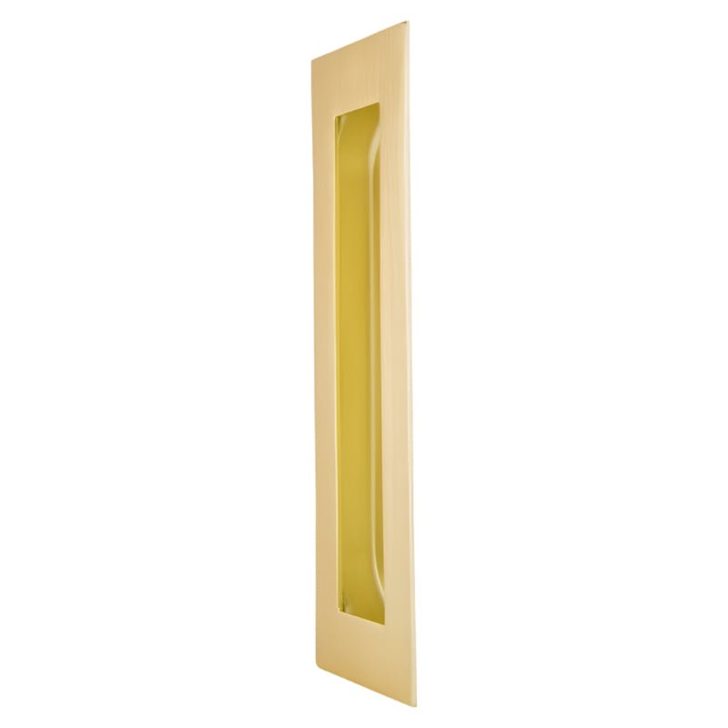 Gainsborough Flush Pull Rectangular 150mm Satin Brass 730FP150SB - primehardware